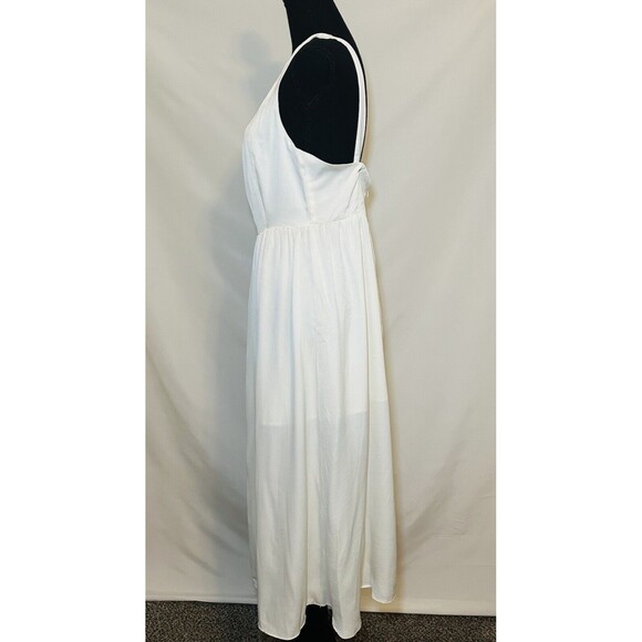 REVOLVE WeWoreWhat Corset‎ Midi Romantic Feminine White Dress SIZE LARGE NWT - Picture 4 of 13